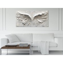 Allure Art Design 3 Boyutlu Görünümlü Soyut Kanat Tablo Soyut Kanat Kanvas Tablo