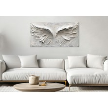 Allure Art Design 3 Boyutlu Görünümlü Soyut Kanat Tablo Soyut Kanat Kanvas Tablo