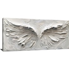Allure Art Design 3 Boyutlu Görünümlü Soyut Kanat Tablo Soyut Kanat Kanvas Tablo