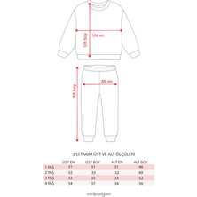 Minipodyum Erkek Çocuk 2 Iplik Şardonlu Pamuklu Baskılı Eşofman Takımı