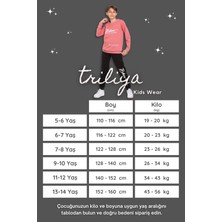 Triliya Triliya-Garson Boy Kapşonlu Eşofman Takımı  5-14 Yaş, Lüks Günlük ve Okul, Cepli, Likralı Kumaş