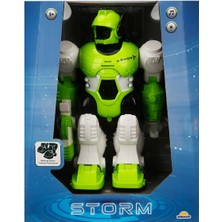 Sunman Storm Brave Sesli ve Işıklı Robot 25 cm - Yeşil