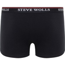 Steve Wolls Erkek Lacivert 3’Lü Kısa Paça Boxer - 23101