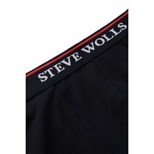 Steve Wolls Erkek Lacivert 3’Lü Kısa Paça Boxer - 23101
