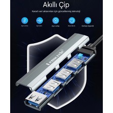 Lemorele 4'in 1'i Hub Çoklayıcı CE/FC/ROHS Lisanslı Type-c Girişli 4 Port 3.0 480Mbps Hızlı Sağlam Metal Orginal Şık