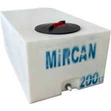 Mircan 200 Lt Kare Su Deposu Tankı Bidonu Karavan