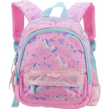Petityu - Smiggle Unicorn Pembe Simli Mini Anaokulu Çantası