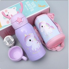 Mor Unicorn Termos Çantalı Suluk