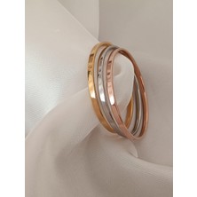Modern 3'lü Çelik Ajda Bileklik