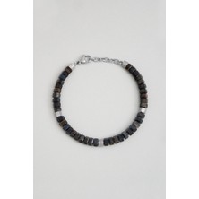So CHIC Jasper Taşlı 22 Cm Çelik Erkek Bileklik