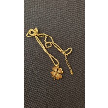Kadın Gold Yonca Kolye