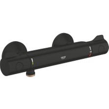 Grohe Grohtherm 800 Termostatik Duş Bataryası Mat Siyah - 1022022430