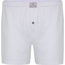 Steve Wolls Erkek Beyaz 6’Lı Penye Boxer - 23701