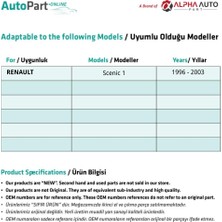 Alpha Auto Part Renault Scenic 1 Için Sol Cam Tamir Seti