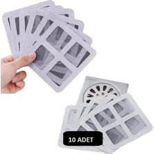Sarfex Alüminyum 10 Lu Lavabo Süzgeci Banyo Gider Süzgeci Sineklik Tamir Kiti Telli Gider Saç Toplayıcı 3+