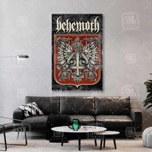SML Tablo Behemoth Metal Müzik Grubu Albüm Rock Müzik Dikey Kanvas Tablo