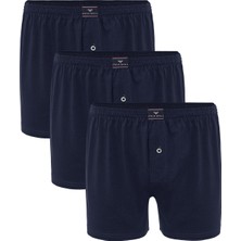 Steve Wolls Erkek Lacivert 3’Lü Penye Boxer - 23702