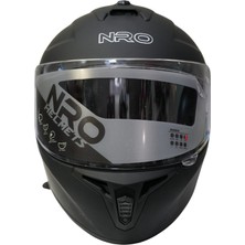 Nro X020 Kapalı Kask Mat Siyah