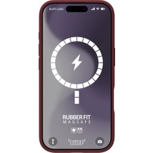 Buff iPhone 16 Plus Magsafe Rubber Fit Silikon Kılıf Plum