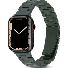 KCR Apple Watch Uyumlu 42-44-45-49MM Paslanmaz Çelik Klipsli Metal Kordon KRD04-