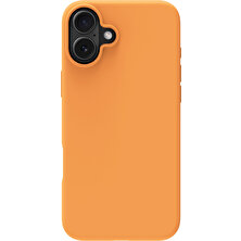 Buff iPhone 16 Magsafe Rubber Fit Silikon Kılıf Orange Sorbet