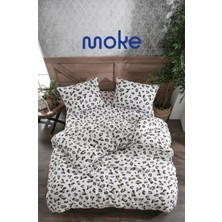 Moke Çift Kişilik Nevresim Takımı Lastikli Çarşaf ve 2 Yastık Kılıfı