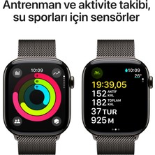 Apple Watch Series 10 GPS + Cellular, 46 mm Arduvaz Titanyum Kasa ve Arduvaz Milano Loop - S/M