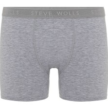 Steve Wolls Erkek Gri 6’lı Likralı Boxer - 24102