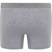 Steve Wolls Erkek Gri 6’lı Likralı Boxer - 24102