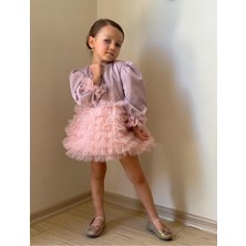 Linola Baby Kids Lucky Tütü Etekli Uzun Kollu Elbise
