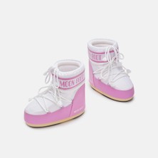 Kadın  80D1409340-JB05 Moon Boot Icon Low Nylon Pink/white