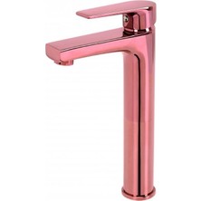 Creavit Sharp Uzun Lavabo Armatürü Rose Gold
