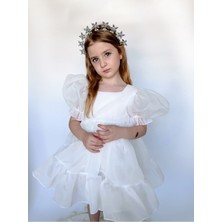Linola Baby Kids Puffy Şifon Kız Çocuk Parti Elbisesi