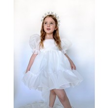 Linola Baby Kids Puffy Şifon Kız Çocuk Parti Elbisesi