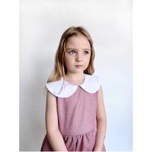Linola Baby Kids Shiny Simli Bebe Yakalı Çocuk Elbisesi