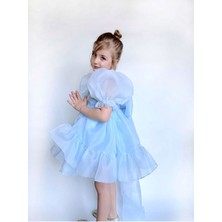 Linola Baby Kids Puffy Şifon Kız Çocuk Parti Elbisesi