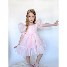 Linola Baby Kids Puffy Şifon Kız Çocuk Parti Elbisesi
