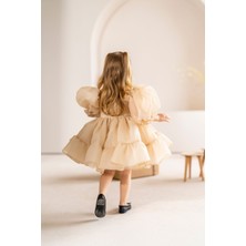 Linola Baby Kids Puffy Şifon Kız Çocuk Parti Elbisesi