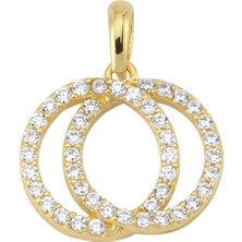 goldkupe 14 Ayar Altın Yuvarlak Kolye Ucu 1,47 gr