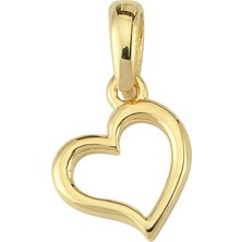 goldkupe 14 Ayar Altın Kalp Kolye Ucu 0,45 gr