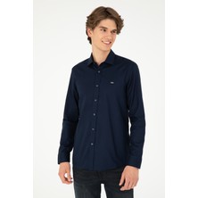 U.S. Polo Assn. Erkek Lacivert Gömlek Basic 50293948-VR033