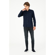 U.S. Polo Assn. Erkek Lacivert Gömlek Basic 50293948-VR033
