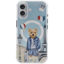 Zuck Bear Zuckbear Apple iPhone 16 Uyumlu Darnell Frosted Laser Magsafe Kapak