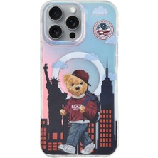 Zuck Bear Zuckbear Apple iPhone 16 Pro Max Uyumlu Darnell Frosted Laser Magsafe Kapak