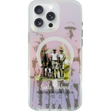 Santa Barbara Polo & Racquet Club Sbprc Apple iPhone 16 Pro Max Uyumlu Kılıf Hologramlı 3D Boyutlu Mekanik Tuşlu Magsafe Carter Kapak