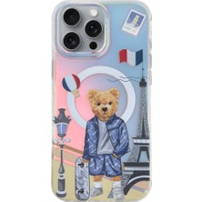 Zuck Bear Zuckbear Apple iPhone 16 Pro Max Uyumlu Darnell Frosted Laser Magsafe Kapak