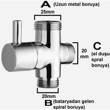 Yapıtaşı Yt32 Kartepe Banyo Robot Duş Seti Yönlendirici musluk 3/4x1/2x1/2