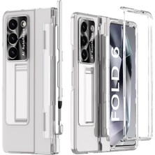 Cool-M Samsung Galaxy Z Fold6 5g Kickstand Telefon Kılıfı Pc Katlanır Kapak + Stylus Kalem (Yurt Dışından)
