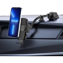 Alpotekno® Ayarlanabilir Vakum Kilitli Cam ve Torpidoya Takılabilen Telefon Tutucu