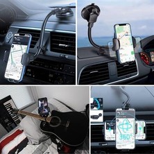 Alpotekno® Ayarlanabilir Vakum Kilitli Cam ve Torpidoya Takılabilen Telefon Tutucu